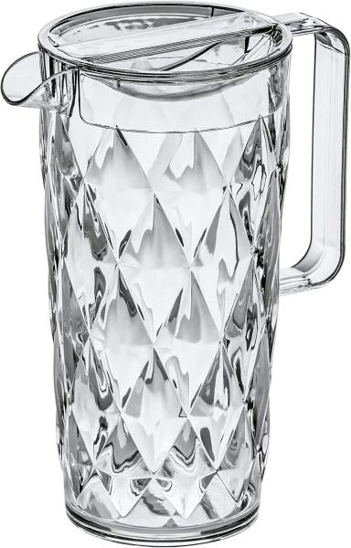 Koziol Crystal, Kanne, Karaffe, Krug, Saftkanne, Wasserkaraffe, 1,6l, Transparent Klar, 3688535