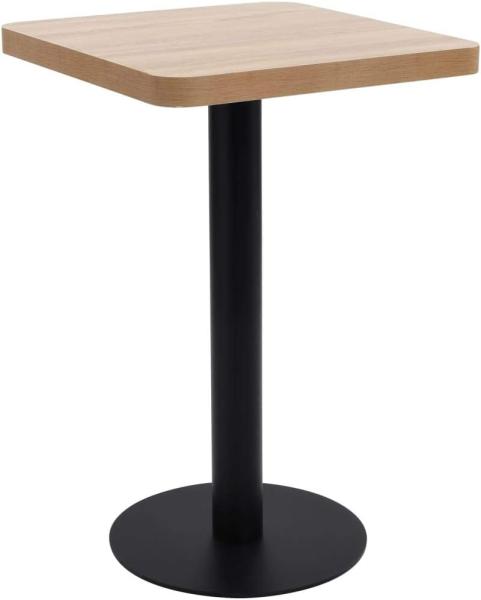 vidaXL Bistrotisch Hellbraun 50x50 cm MDF [286427]