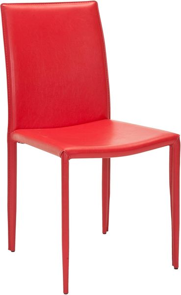 Safavieh Akzentstuhl, Set von 2, Metall, rot, 48 x 57 x 90.93 cm
