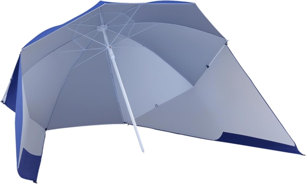 Outsunny Sonnenschirm Strandschirm und Strandzelt 2 in 1