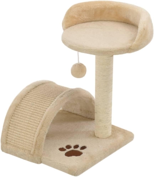 vidaXL Katzen-Kratzbaum Sisal 40 cm Beige und Braun 170544