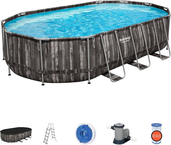 Bestway Power Steel Swimmingpool-Set Oval 488x305x107 cm 92860 Bild 5