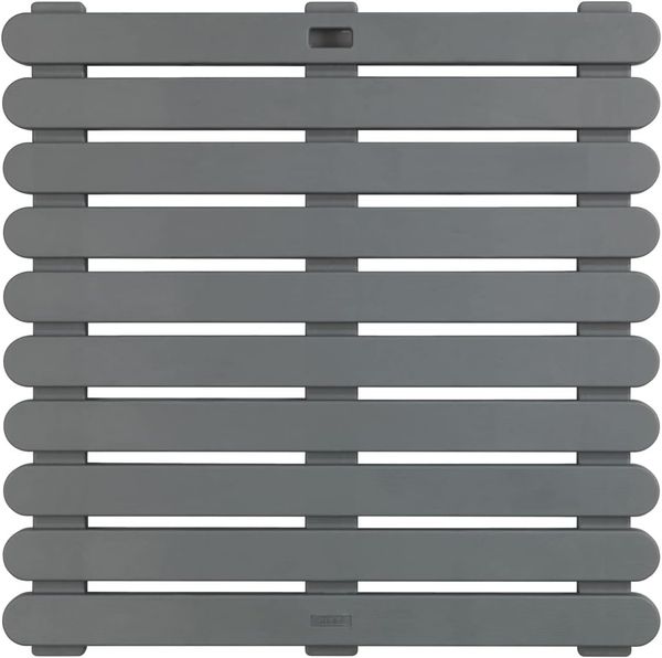 WENKO INDOOR&OUTDOOR Badematte 55 x 55 cm, Grau