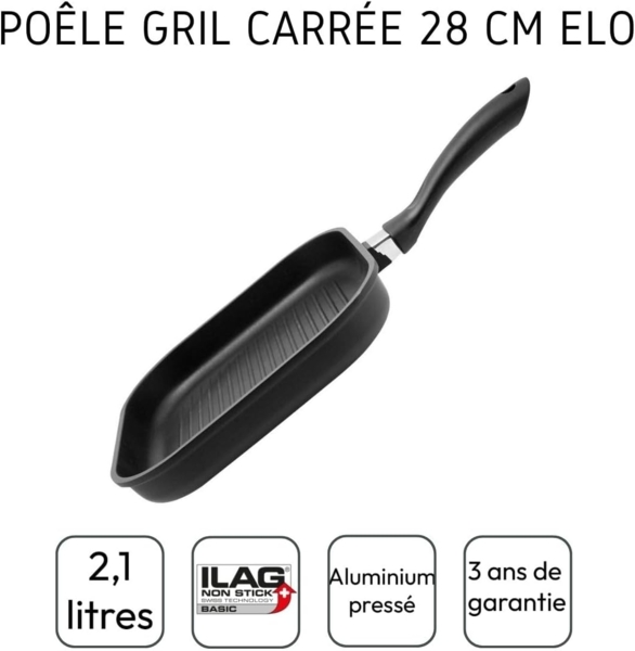 ELO Grillpfanne Alucast 28x28cm Bild 4