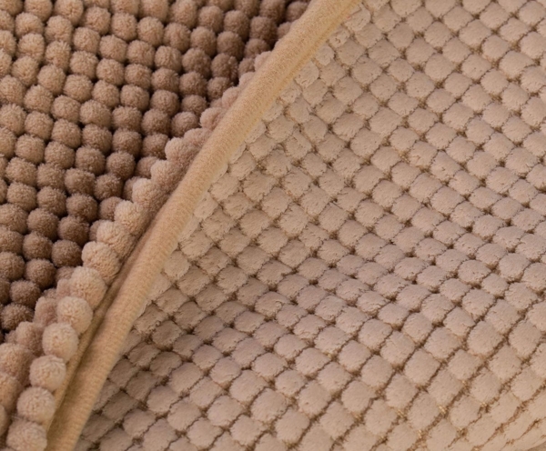 Gözze Badematte Chenille, Höhe 15 mm, rutschhemmend beschichtet, fußbodenheizungsgeeignet, Polyester, rechteckig, Badteppich, Uni Farben, besonders weich durch Microfaser, waschbar Bild 9