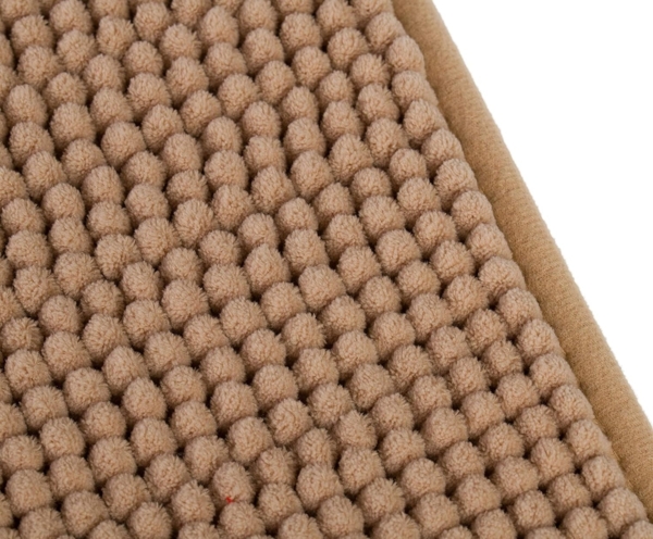 Gözze Badematte Chenille, Höhe 15 mm, rutschhemmend beschichtet, fußbodenheizungsgeeignet, Polyester, rechteckig, Badteppich, Uni Farben, besonders weich durch Microfaser, waschbar Bild 7