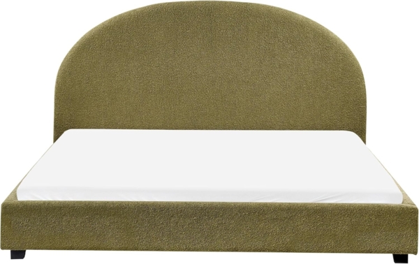 Wasserbett Bouclé VAUCLUSE 180 x 200 cm Olivgrün