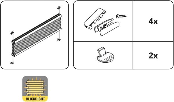 GARDINIA Plissee Concept Tageslicht, blickdicht, mit Bohren, verspannt, verschraubt, in der Breite kürzbar Bild 7