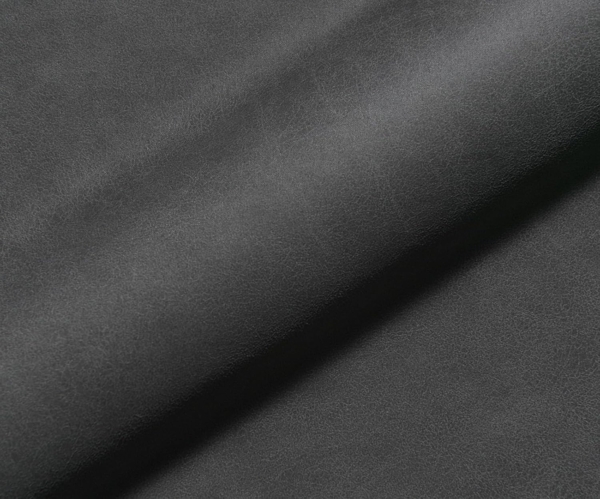 Esszimmerstuhl Ilia-Flex mit Armlehnen Mikrofaser Anthrazit Vintage Kreuzgestell kantig Schwarz Bild 4