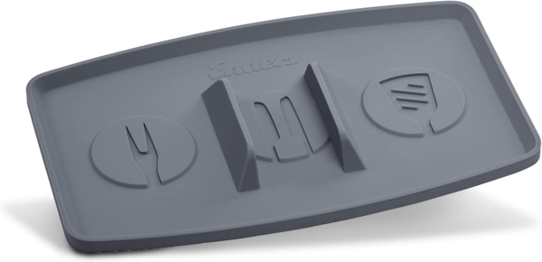 Enders® Silikon Besteckablage, ideal für Gasgrill mit Seitenbrenner, hitzebeständig, leicht abwaschbar und rutschfest, zur Ablage von Grillzubehör #8815