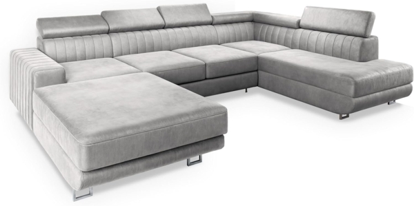 Masseno Ecksofa SIENA mit Schlaffunktion U-Form, Sofa mit Bettkasten