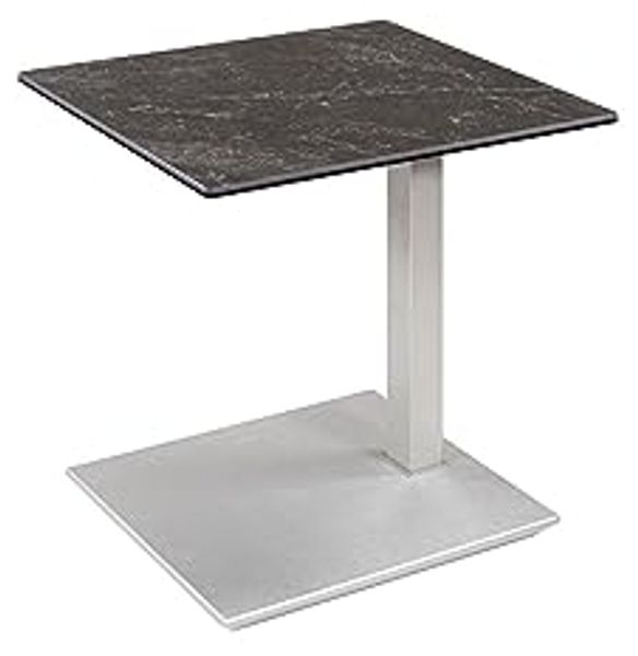 Beistelltisch Chandra 55x47x54 höhenverstellbar Perlsilber/Keramik 16213