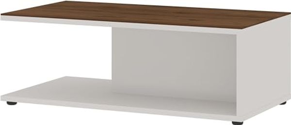 Germania Couchtisch 1495-573 GW-California, in Kaschmir/Nussbaum-Nb, mit Dualkante, 109 x 39 x 59 cm (BxHxT)