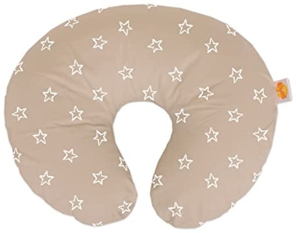 Theraline Wynnie Stillkissen inkl. Bezug Polyesterfaser Sterne cappuccino