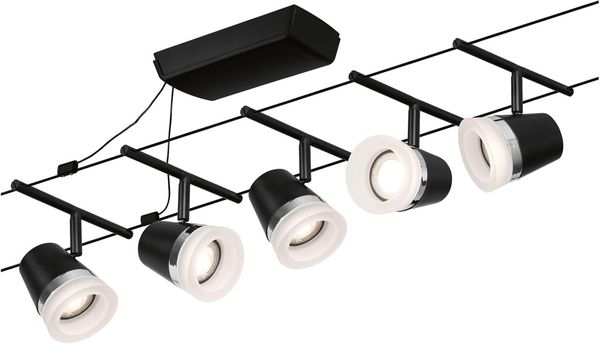 Paulmann No. 94463 Seilsystem Cone Basisset Schwarz 5x max. 10W DC 60VA Bild 8