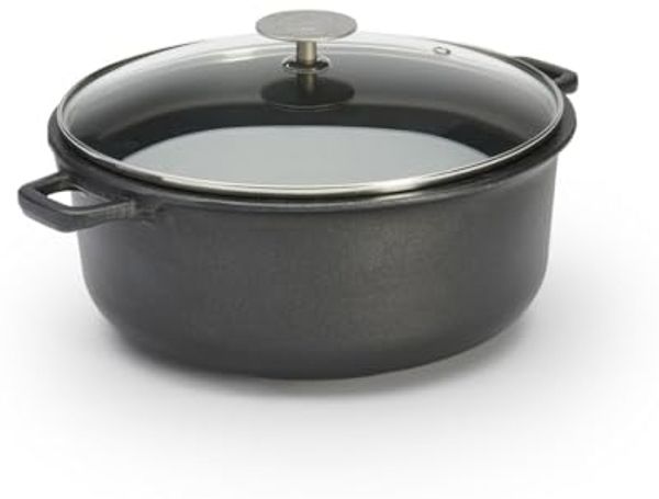 De Buyer Choc Extreme Bratentopf mit Glasdeckel 24cm induktion