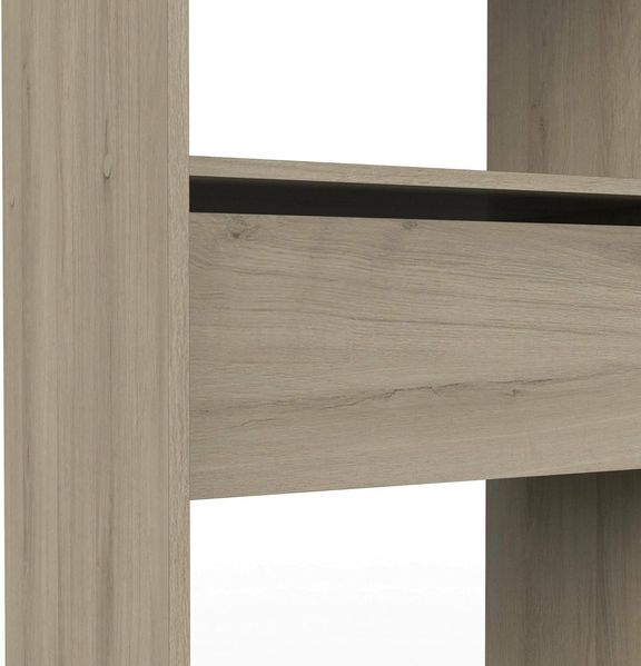 Dmora - Großer Kleiderschrank Doubs, Schlafzimmermöbel, Schrank, Garderobe, 167x50 h192 cm, Eiche und Mattweiß Bild 4