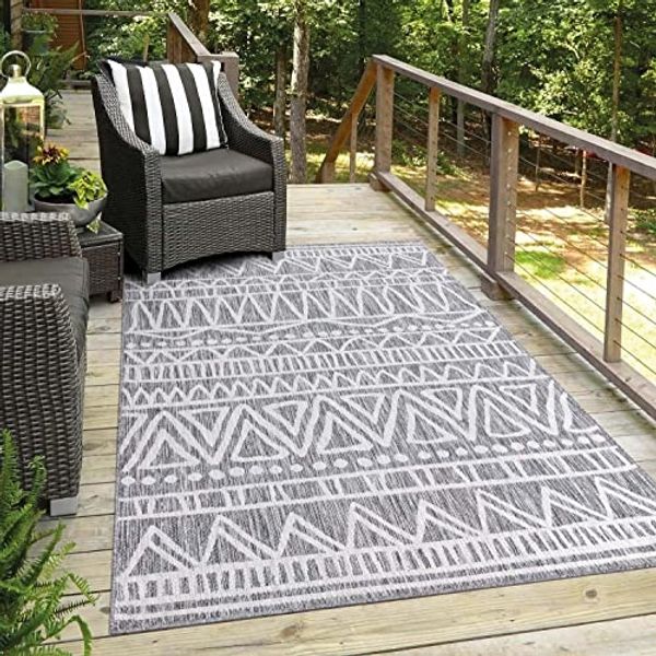 Carpet City Outdoorteppich Outdoor 476, rechteckig, Höhe: 5 mm, Läufer, UV-beständig, Flachgewebe, auch quadratisch, In- und Outdoor