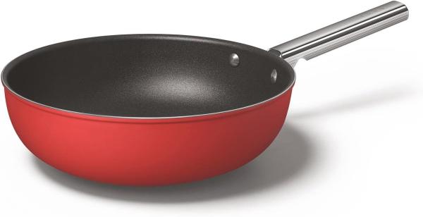 Smeg CKFW3001RDM 30 cm Wok 5.3 Liter 50's Style rot