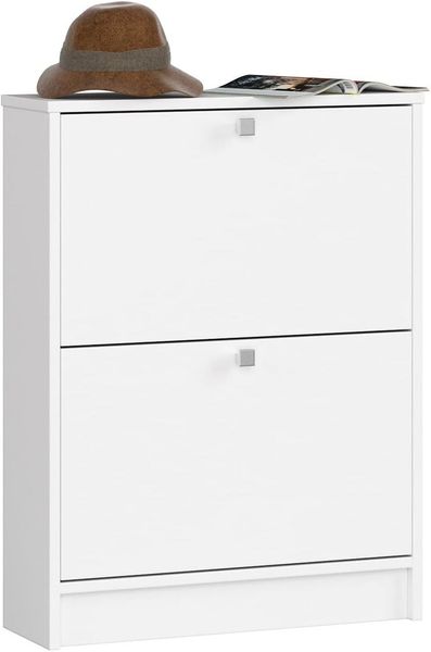Akord Furniture Factory SCHUHSCHRANK 2 HINGETÜREN 60 cm WEISS