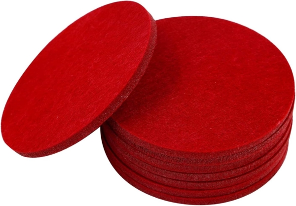 wortek Getränkeuntersetzer Filz-Untersetzer Rund für Gläser 8er Tischset, Zubehör für Tisch & Gläser, Set, 8-tlg, cm Bild 7