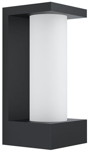 Eglo 98744 LED Outdoor Wandleuchte CIVIDINO schwarz weiß L:12cm H:26cm T:11,5cm IP44