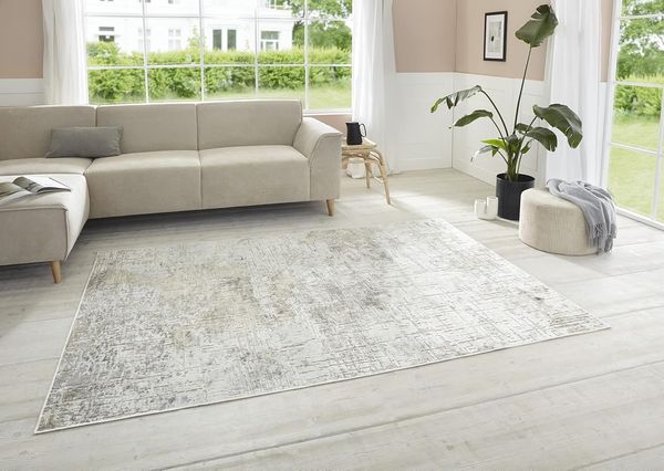 ELLE DECORATION Designteppich Chameis, rechteckig, Höhe: 4 mm, Viskose, Vintage Look, Seiden Optik, Wohnzimmer, Schlafzimmer, Teppich