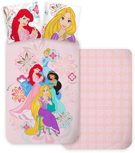 Disney Bettwäsche Disney Prinzessin Bloom Bettwäsche 140×200 cm, 70×90 cm, 100% Baumwolle