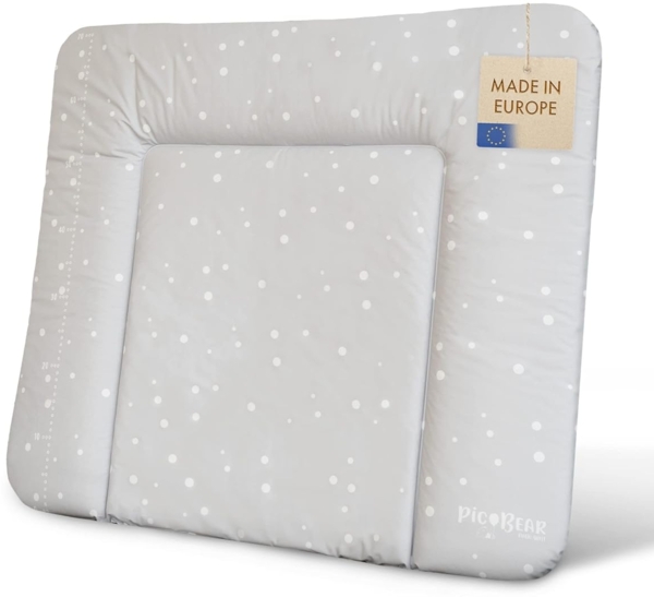 Pic Bear 'Honey' weiche Wickelauflage, 85x72 cm, Punkte hellgrau