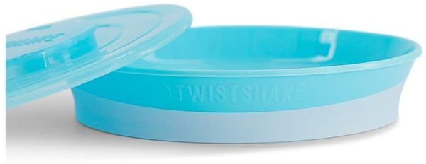 Twistshake-Platte | Babyteller mit luftdichtem Deckel | BPA-freier Baby-Entwöhnungsteller | Essenstrainingsteller | Lernteller für Kinder | 6m+ Baby-Futterteller | Neugeborenen-Essentials | Blau Bild 4
