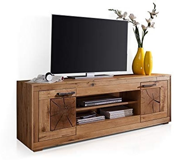 Möbel-Eins WINSTON TV-Element IV, Material Massivholz, Wildeiche geölt