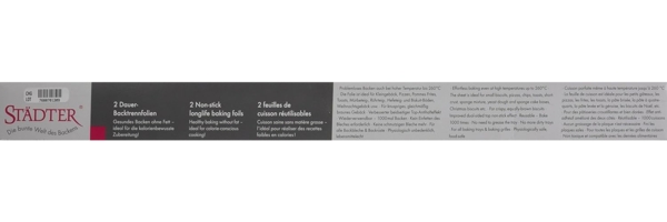 Städter Dauerbackfolie schwarz 2 Stk. 33x40 cm