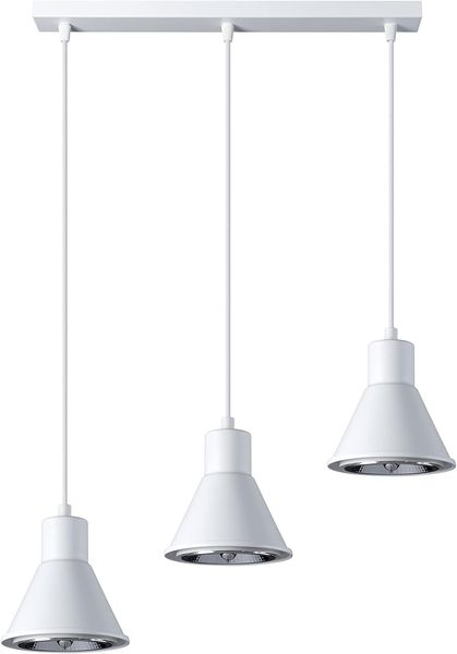 SOLLUX SL. 0988 Pendelleuchte TALEJA 3 weiß ES111 L: 140, B: 450, H: 1200, dimmbar