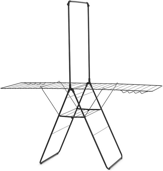 Brabantia | HangOn Wäscheständer schwarz mit Kleiderstange 25 m