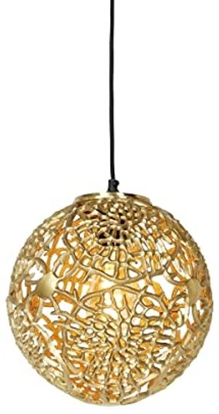 Qazqa Pendelleuchte Maro, ohne Leuchtmittel, Warmweiß, QAZQA Hängeleuchte, e27, Gold, Aluminium, Art Deco