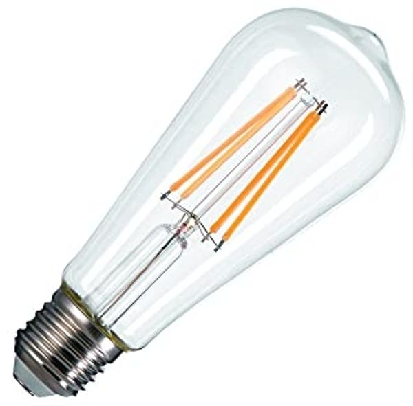 SLV ST58 E27, LED Leuchtmittel transparent 7,5W 2700K CRI90 320° - LED Lampen Sockel E27