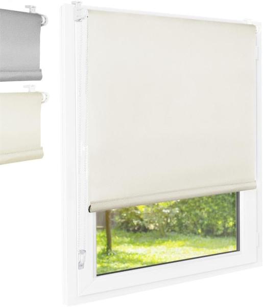 Rollo Blackout creme 85x140 - Breite (cm): 85, Höhe (cm): 140, Farbe: Creme