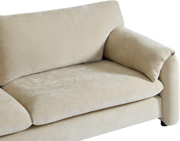 Vente-unique - Sofa 3‑Sitzer – Stoff – Beige – OPRALIO Bild 5