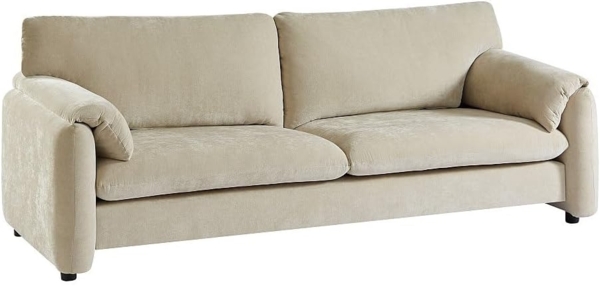 Vente-unique - Sofa 3‑Sitzer – Stoff – Beige – OPRALIO Bild 4