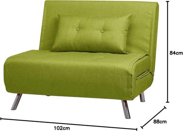 Artdeco 'Como' Klappsessel Stoff grün maxi Bild 2