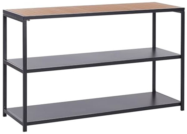 Outdoor-Kücheninsel AVETRANA Schwarz Metall