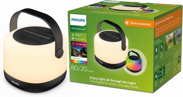 Philips Solar Tischleuchte Aula 12 x 15 x 14 cm warmweiß