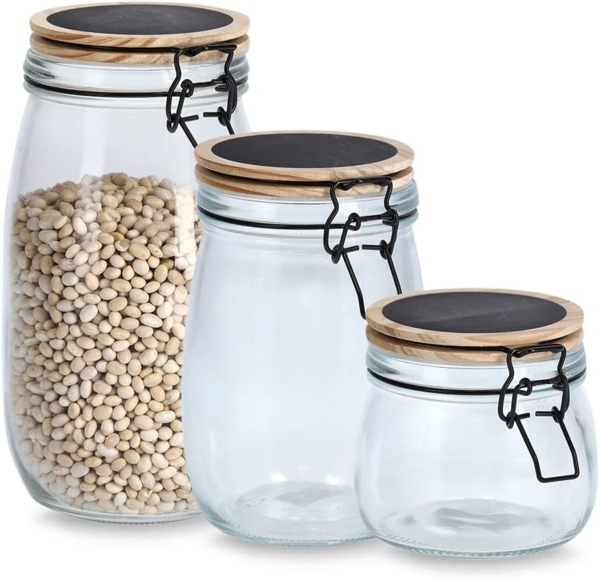 Vorratsglas mit Bügelverschluss - Ø 11 x 17 cm Bild 3