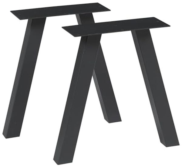 Tischgestell 2er Set Mariager 42x40cm Schwarz [en. casa]