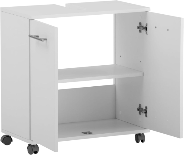 Schildmeyer Waschbeckenunterschrank Emmi 159174, weiß matt, 59,8 x 32,6 x 63,4 cm Bild 2