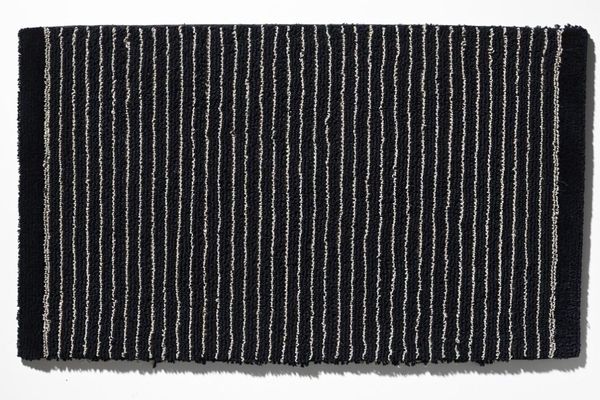 Rhomtuft Badteppich Lin|50x75 cm| schwarz-natur