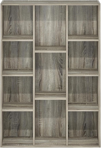 Furinno Luder Bücherregal mit 11 Würfeln, wendbar, offenes Regal, französische Eiche Bild 6