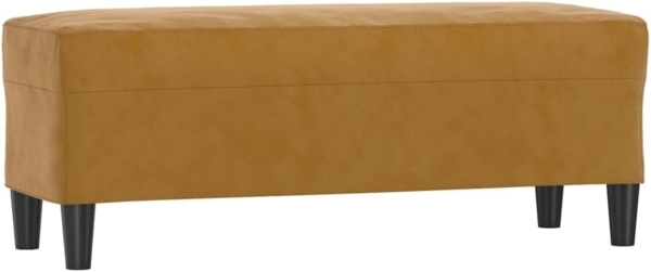 vidaXL Sitzbank Braun 100x35x41 cm Samt 349428