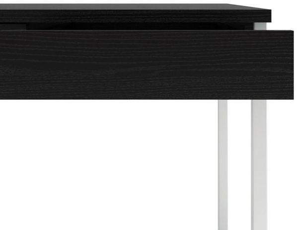 ebuy24 Schreibtisch Fula Schreibtisch 3 Schubladen schwarz Esche Dekor Bild 5