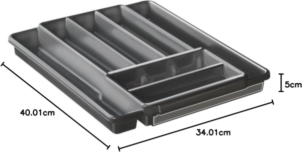 Besteckkasten "Domino" schwarz mit 7 Fächern Bild 5